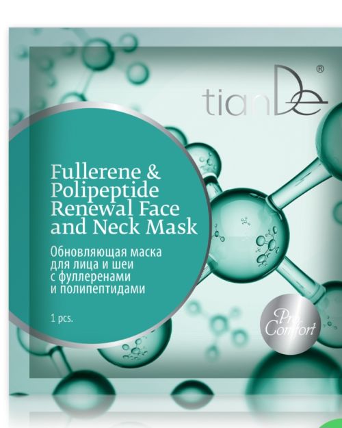 Fullerenes & Polypeptides Renewal Face & Neck Mask,1pc SKU: 52911